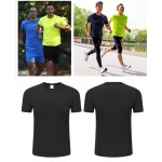 100% Polyester Mesh Dry Fit T-Shirt Custom Printed Athletic Gym T-Shirt Quick Dry T-Shirt
