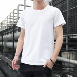 Custom Logo Casual Shirt Cotton Regular Short Sleeve O-Neck Printed Multi-Color Men's T-Shirt