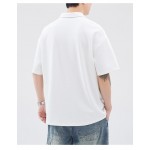 New Style Multi-Color Collared Short-Sleeve Polo Shirt Men's Casual Letter Embroidery Cotton T-shirt