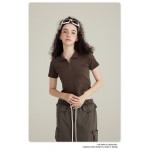 Clothing Manufacturer Wholesale Women's T-Shirt Polo Collar Cotton T-Shirt Clothing Manufacturer Wholesale Women's T-Shirt Polo Collar Cotton T-Shirt