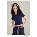 Clothing Manufacturer Wholesale Women's T-Shirt Polo Collar Cotton T-Shirt Clothing Manufacturer Wholesale Women's T-Shirt Polo Collar Cotton T-Shirt