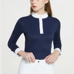 Quick-Dry Women's Long-Sleeve Shirt Equestrian Wear Slim-Fit Riding & Fitness Apparel Horseback Riding Top