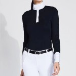 Quick-Dry Women's Long-Sleeve Shirt Equestrian Wear Slim-Fit Riding & Fitness Apparel Horseback Riding Top