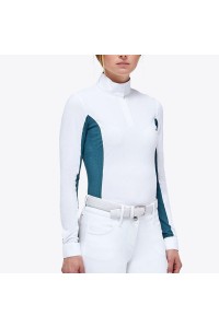 Professional Manufacturer Custom Equestrian Apparel Women's Competition & Training Breathable Riding Shirt