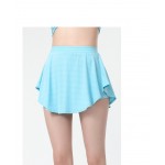 Women Tennis Skorts Sport Athletic Short Skirt With Lining Solid Color Anti Exposure Fitness High Waist Shorts Female Sportswear