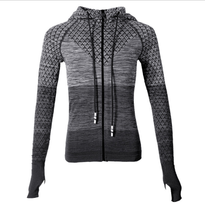 Women Sport coats Yoga Running Zipper Fitness Tracksuits Training Coat Long Sleeve Sweatshirts with hoodies Quick Dry Sportswear