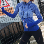 Women Sport coats Yoga Running Zipper Fitness Tracksuits Training Coat Long Sleeve Sweatshirts with hoodies Quick Dry Sportswear